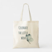 Vier de kleine overwinningen tote bag (Achterkant)