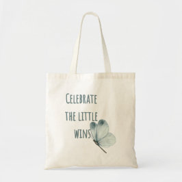 Vier de kleine overwinningen tote bag