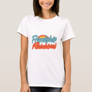 Vier de kleuren van echte vriendschap" Rainnow. T-shirt