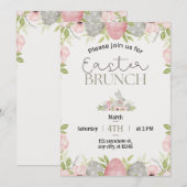 Vier de lente met een heerlijke paasbrunch! feestdagenkaart (Voorkant / Achterkant)