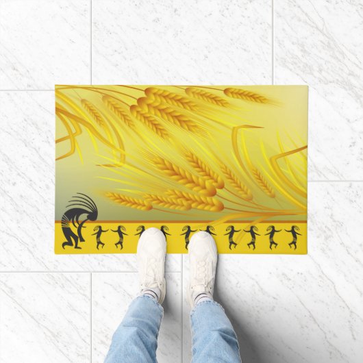 Vier de lentedans Kokopelli Deurmat (Binnen)