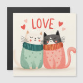 Vier de liefde met twee schattige katjes (Voorkant / Achterkant)