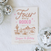 Vier de liefde van Rodeo 4e verjaardag uitnodiging