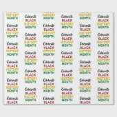 VIER DE MAAND VAN DE ZWARTE GESCHIEDENIS CADEAUPAPIER (Vlak)