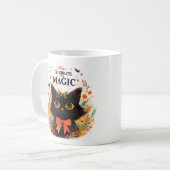 Vier de magie - Halloween Cat Koffiemok (Voorkant links)