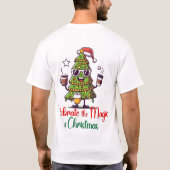Vier de magie van Kerstboom T-shirt (Achterkant)