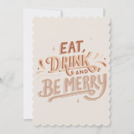 "Vier de magie van Kerstmis met ons!" Kaart