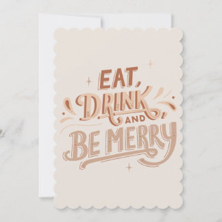 "Vier de magie van Kerstmis met ons!" Kaart