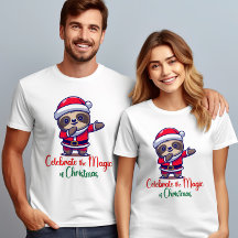 Vier de magie van Kerstmis Schattigee luiaard