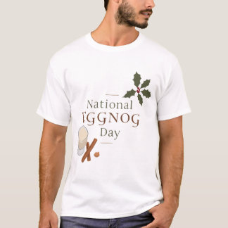 Vier de nationale eierpunkdag met feestelijke kled t-shirt