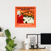 Vier de Nationale Verpleegkundigenweek kunst Waard Poster (Thuiskantoor)