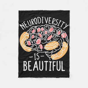 Vier de neurodiversiteit is prachtig fleece deken