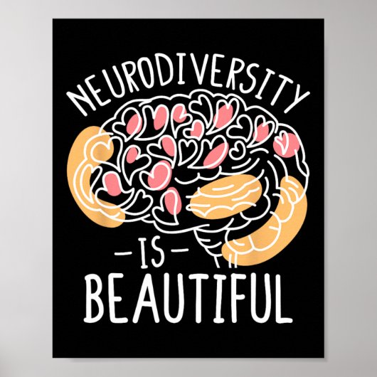 Vier de neurodiversiteit is prachtig poster (Voorkant)