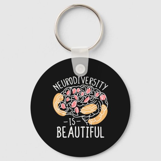 Vier de neurodiversiteit is prachtig sleutelhanger (Voorkant)