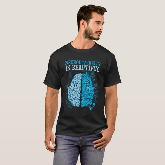 Vier de neurodiversiteit is prachtig t-shirt (Voorkant volledig)