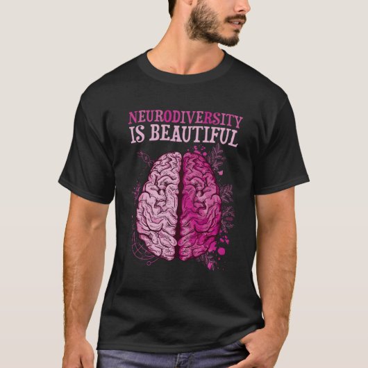 Vier de neurodiversiteit is prachtig t-shirt (Voorkant)