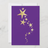 Vier de nieuwjaarsuitnodiging kaart (Achterkant)