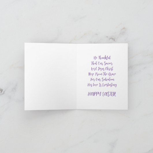 Vier de opstanding van Jezus Christus PASEN Kaart (Binnen)