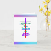 Vier de opstanding van Jezus Christus PASEN Kaart (Gele Bloem)