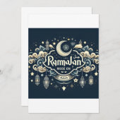 Vier de ramadan met Ramadan ModeOn Aankondiging (Voorkant / Achterkant)