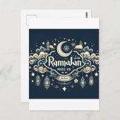 Vier de ramadan met Ramadan ModeOn Briefkaart (Voorkant / Achterkant)
