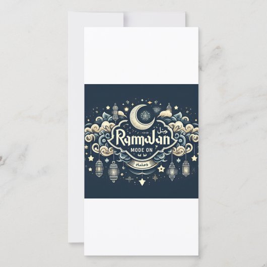 Vier de ramadan met Ramadan ModeOn Feestdagenkaart (Voorkant)