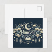 Vier de ramadan met Ramadan ModeOn Feestdagenkaart (Voorkant / Achterkant)