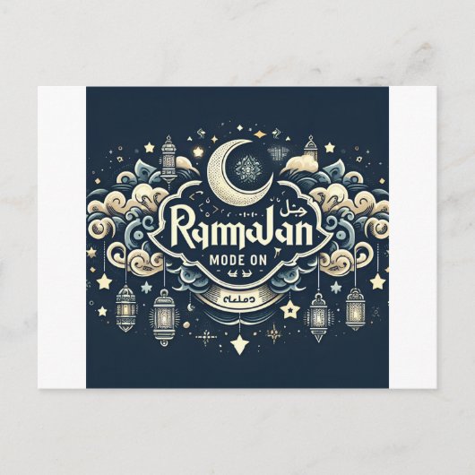 Vier de ramadan met Ramadan ModeOn Feestdagenkaart (Voorkant)