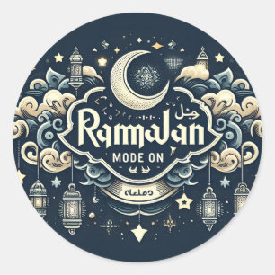 Vier de ramadan met Ramadan ModeOn Ronde Sticker