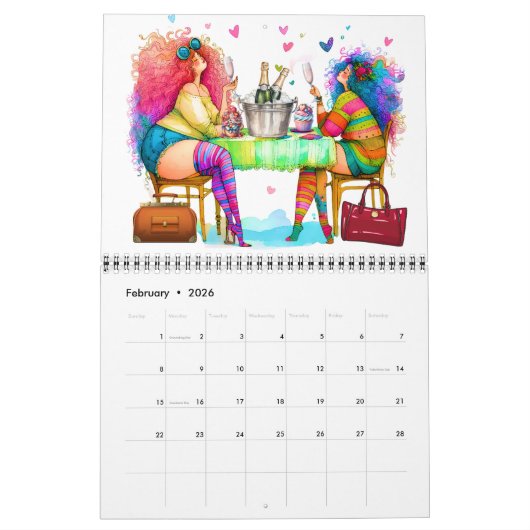 Vier de rondingen kalender (Feb 2026)