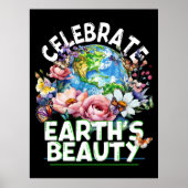 Vier de schoonheid van de aarde, de dag van de aar poster (Voorkant)