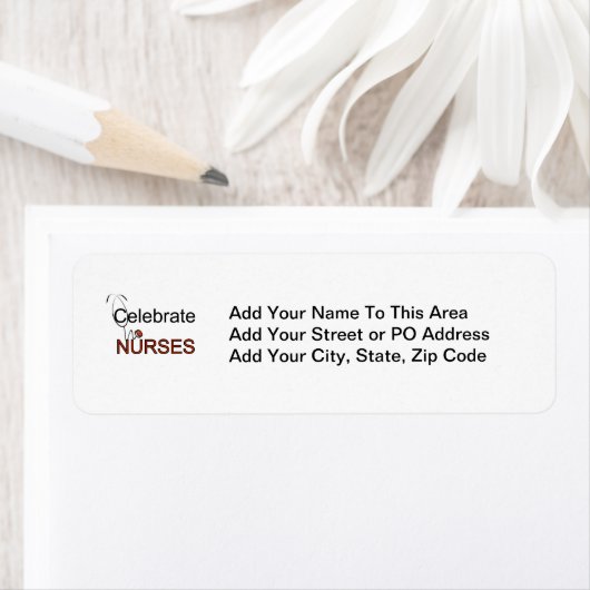 Vier de T-shirts en de Giften van Verpleegsters Etiket (Insitu)