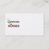 Vier de T-shirts en de Giften van Verpleegsters Visitekaartje (Achterkant)