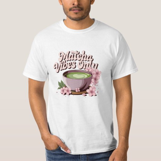 Vier de theecultuur met unieke Matcha-kunst T-shirt (Voorkant)