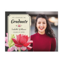 Vier de uitnodiging van het fotoafstudeerfeest