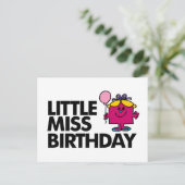 Vier de verjaardag van Little Miss Briefkaart (Staand voorkant)