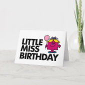 Vier de verjaardag van Little Miss Kaart (Voorkant)