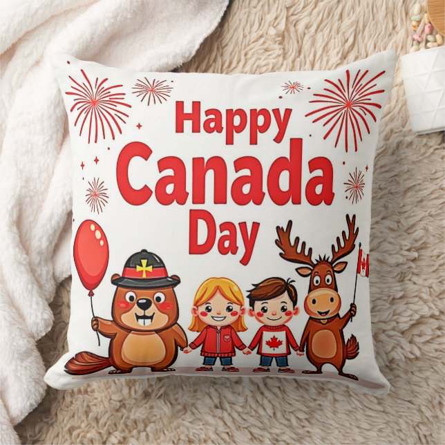 Vier de vreugde van Canada Kussen (Deken)