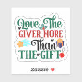 Vier de vreugde van het geven van dit feestelijke  sticker (Vel)