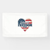 Vier de Vrijheid 4 Juli Banner (Horizontaal)