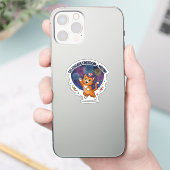 Vier de vrijheid – miauw! patriottische kat sticker (Telefoon)