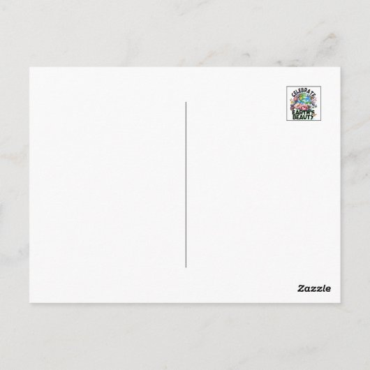 Vier de wereldschoonheid van de Natuur, Dag van de Briefkaart (Achterkant)
