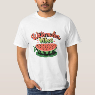 Vier de zomerse vibes met watermeloenkunst t-shirt