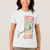 Vier de zwarte geschiedenis van het negentiende Af Tri-Blend Shirt (Voorkant)