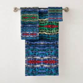 Vier delen Harmony Doorschijnende Wisselende Vorme Bad Handdoek