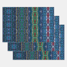 Vier delen Harmony Doorschijnende Wisselende Vorme Inpakpapier Vel