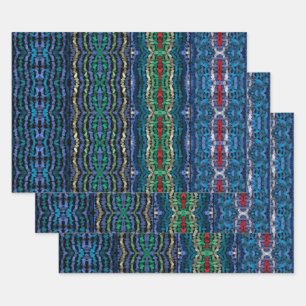 Vier delen Harmony Doorschijnende Wisselende Vorme Inpakpapier Vel