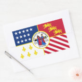 VIER Detroit Vlag Rechthoekige Sticker (Envelop)