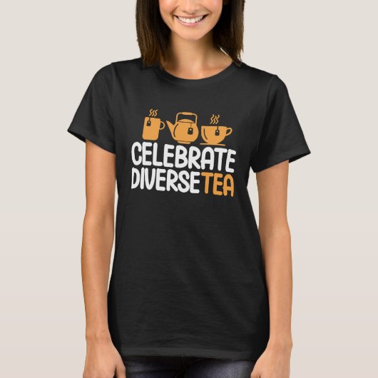 Vier Diversetea Thee Drinker Thee Cup 1 T-shirt (Voorkant)
