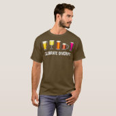 Vier Diversiteit Ambacht Bier Design Bier T-shirt (Voorkant volledig)